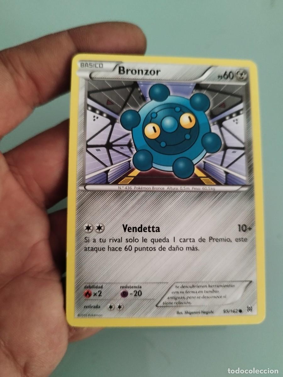 Trading cards: Pokemon Trading Card/Carta. Bronzor (n&uacute;mero 95/162) de la expansi&oacute;n XY &mdash; Turbo Impulso.