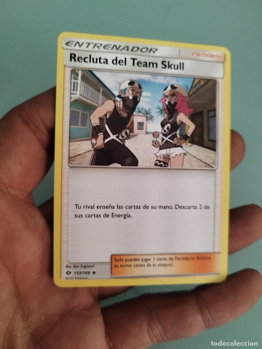 Trading cards: Pokemon Trading Card/Carta. Recluta del Team Skull (n&uacute;mero 133/149), Entrenador, sol y luna.