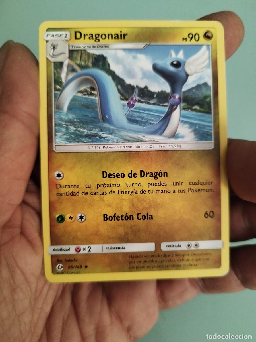 Trading cards: Pokemon Trading Card/Carta. Dragonair (n&uacute;mero 95/149) de la expansi&oacute;n Sol y Luna (Sun & Moon)
