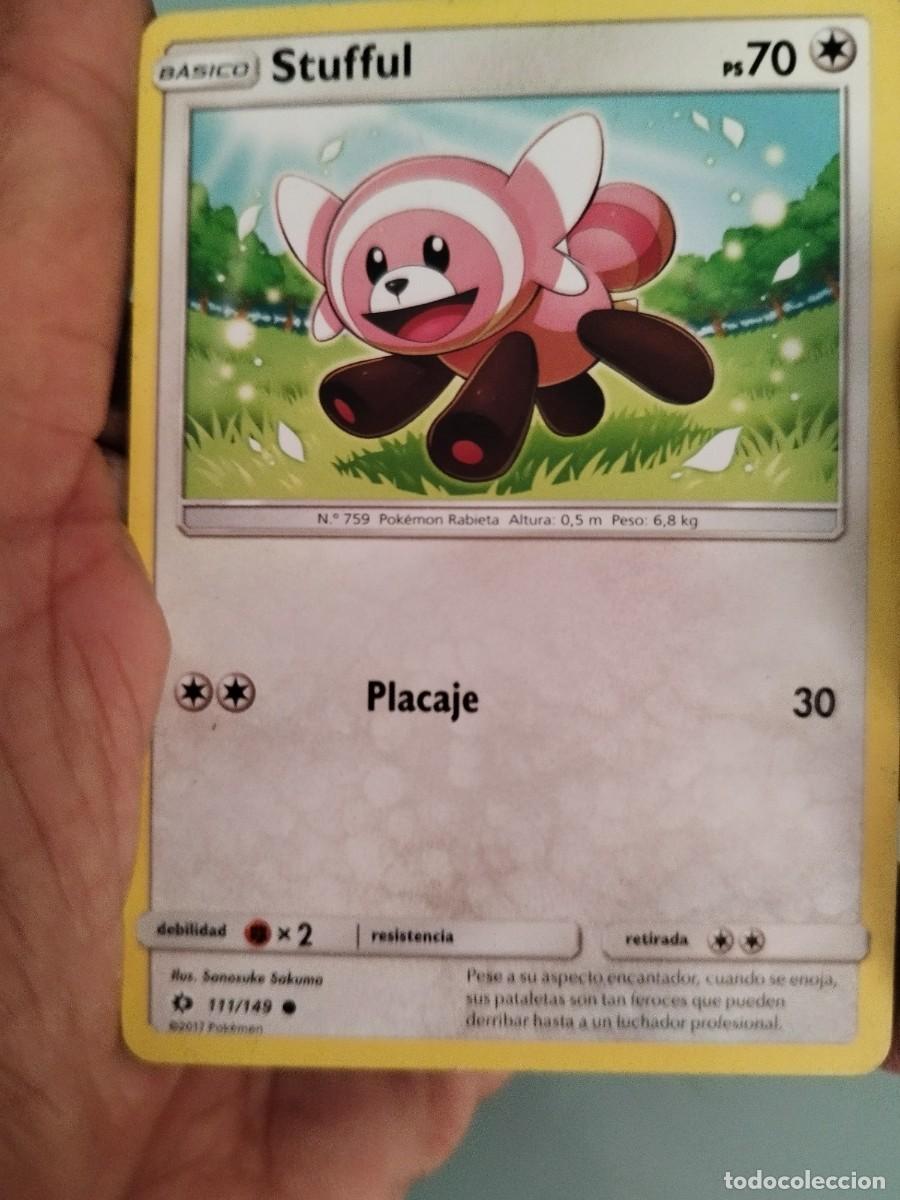 Trading cards: Pokemon Trading Card/Carta. Stufful (111/149) de la expansi&oacute;n Sol y Luna (Sun & Moon) 2017.