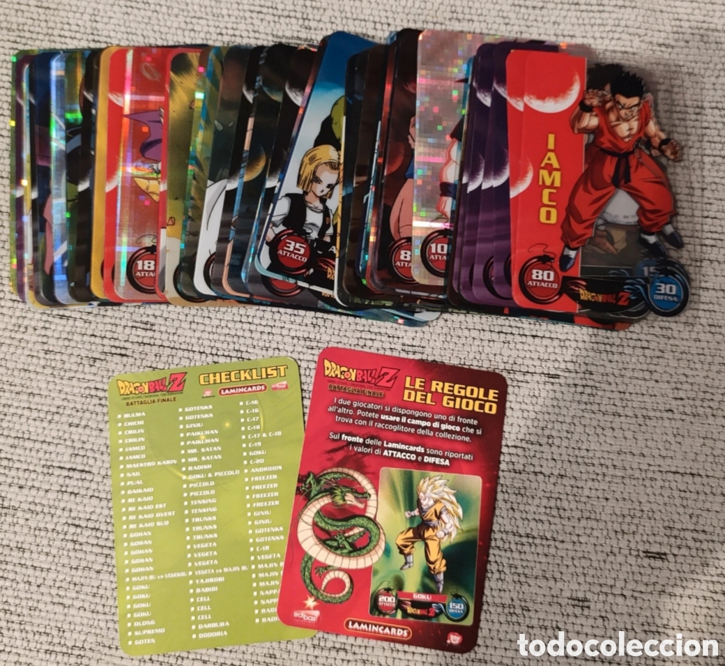 Trading cards: Lote Lamincards Dragon Ball Z - Battaglia Finale