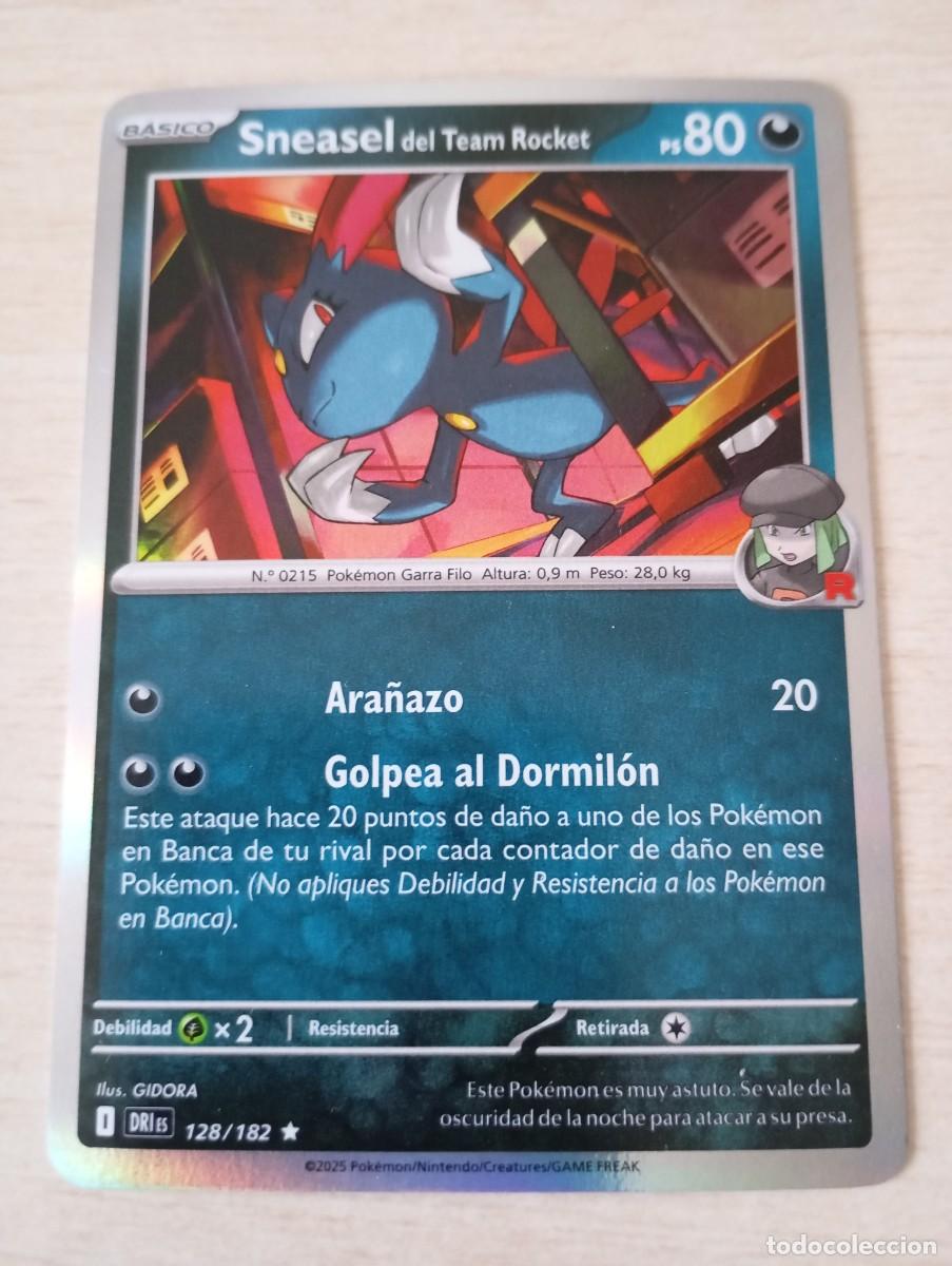 Trading cards: Carta Pok&eacute;mon Sneasel del Team Rocket original - Foto 1