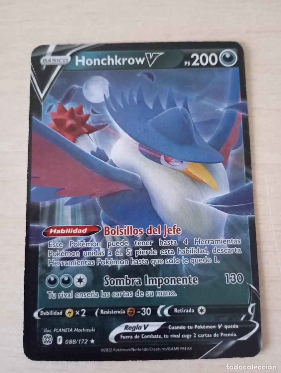 Trading cards: Carta Pok&eacute;mon Honchkrow V Proxy - Foto 1