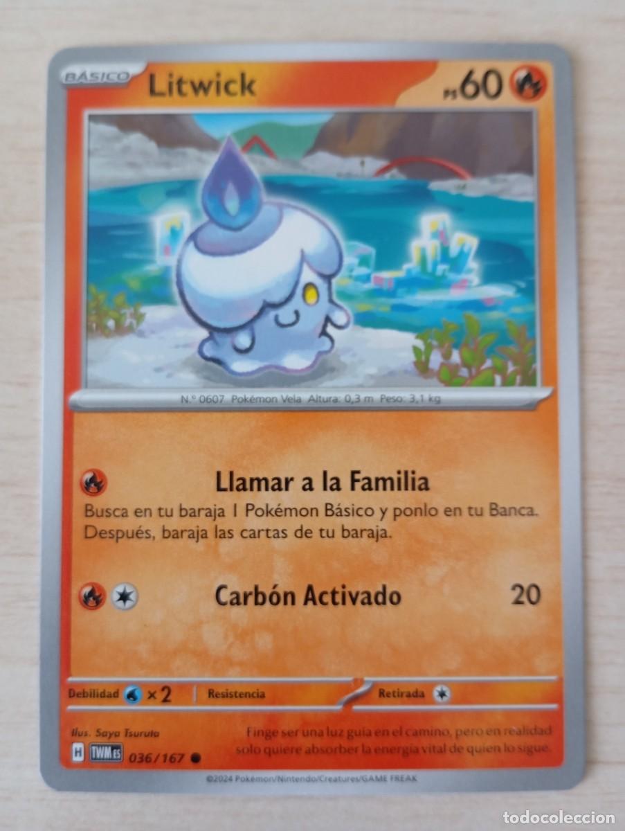 Trading cards: Carta Pok&eacute;mon Litwick original