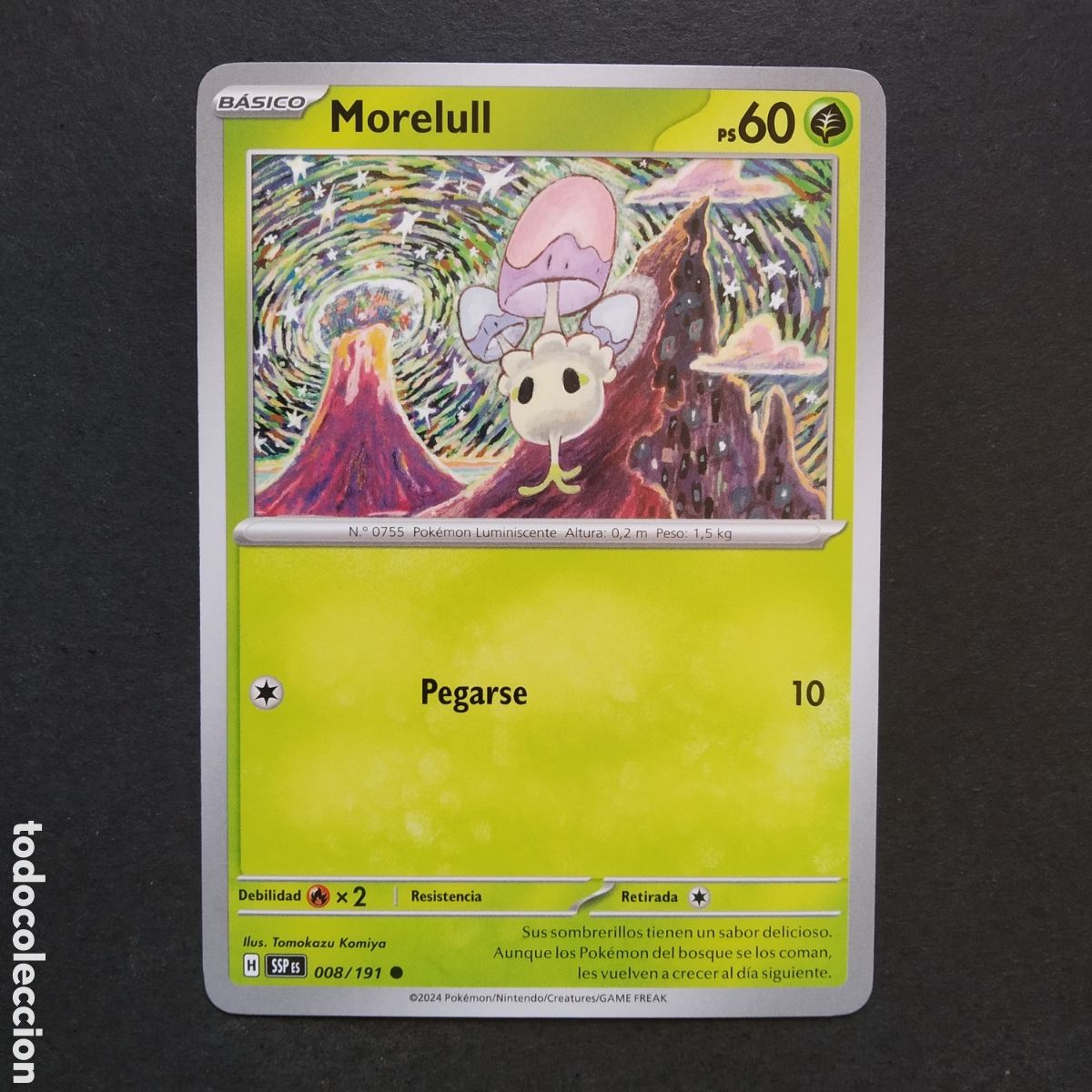 Trading cards: CARTA TCG - N&ordm; 008 - MORELULL - CHISPAS FULGURANTES - POK&Eacute;MON - EN ESPA&Ntilde;OL