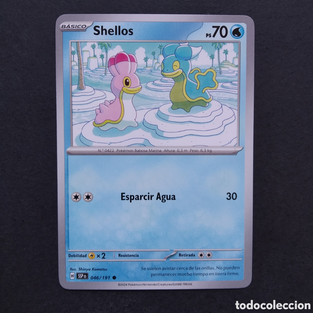 Trading cards: CARTA TCG - N&ordm; 046 - SHELLOS - CHISPAS FULGURANTES - POK&Eacute;MON - EN ESPA&Ntilde;OL