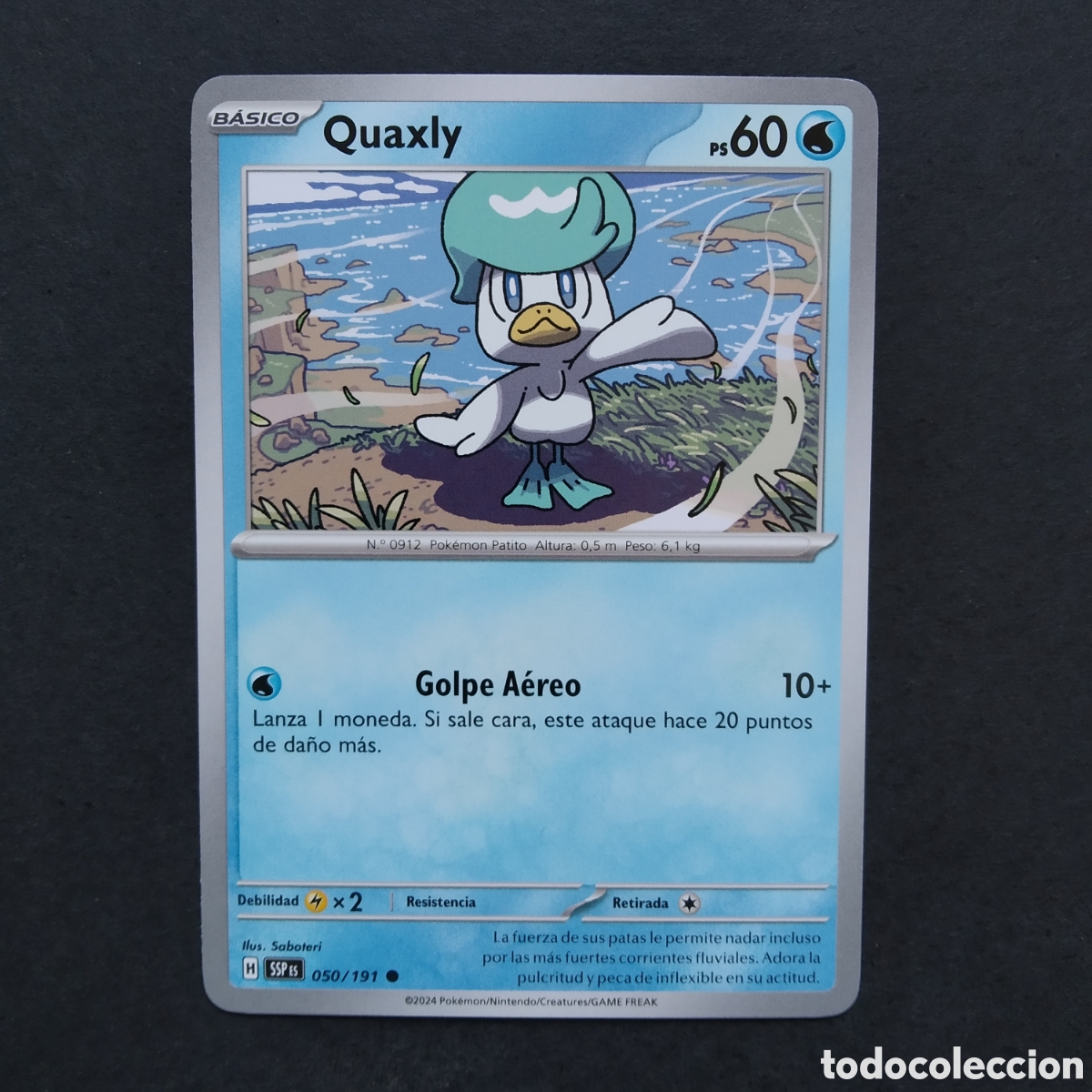 Trading cards: CARTA TCG - N&ordm; 050 - QUAXLY - CHISPAS FULGURANTES - POK&Eacute;MON - EN ESPA&Ntilde;OL