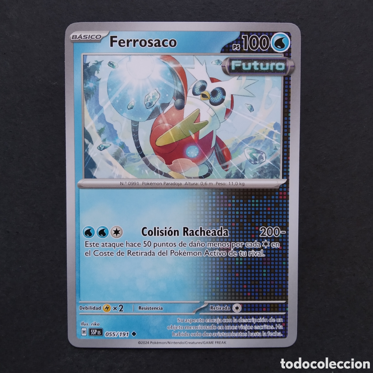 Trading cards: CARTA TCG - N&ordm; 055 - FERROSACO - CHISPAS FULGURANTES - POK&Eacute;MON - EN ESPA&Ntilde;OL