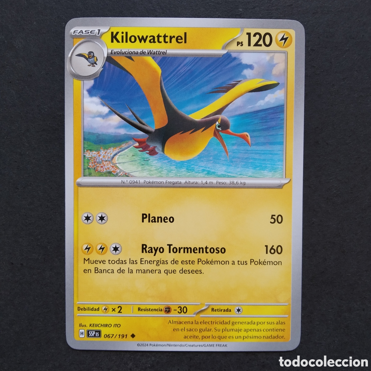 Trading cards: CARTA TCG - N&ordm; 067 - KILOWATTREL - CHISPAS FULGURANTES - POK&Eacute;MON - EN ESPA&Ntilde;OL