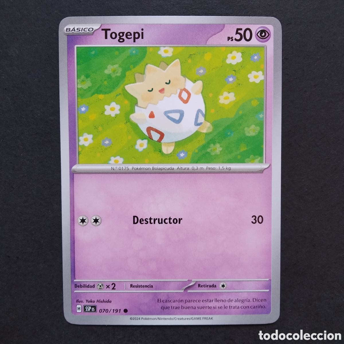 Trading cards: CARTA TCG - N&ordm; 070 - TOGEPI - CHISPAS FULGURANTES - POK&Eacute;MON - EN ESPA&Ntilde;OL