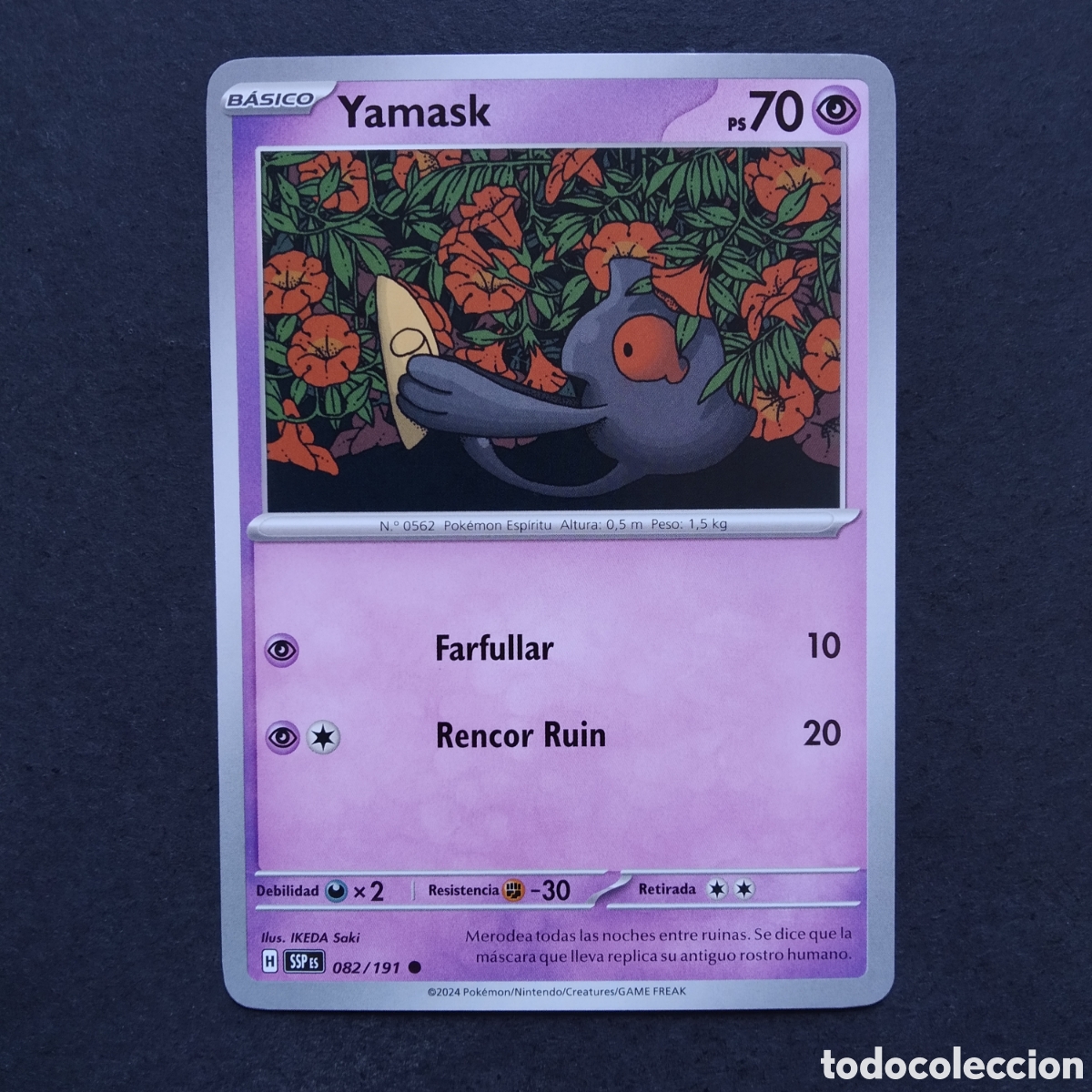 Trading cards: CARTA TCG - N&ordm; 082 - YAMASK - CHISPAS FULGURANTES - POK&Eacute;MON - EN ESPA&Ntilde;OL