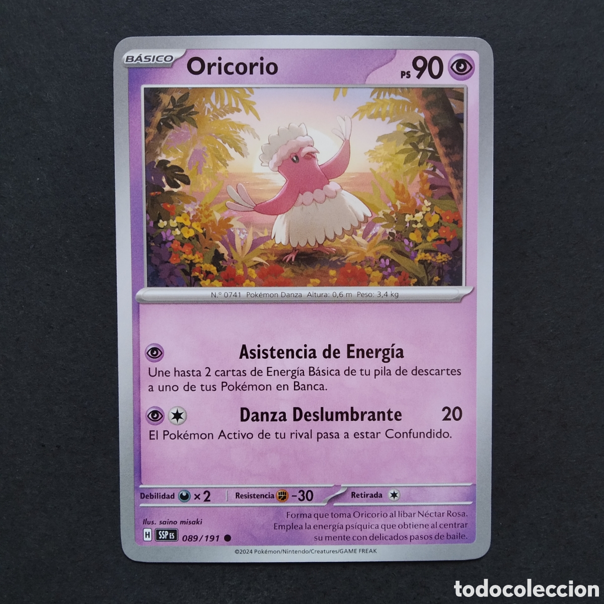 Trading cards: CARTA TCG - N&ordm; 089 - ORICORIO - CHISPAS FULGURANTES - POK&Eacute;MON - EN ESPA&Ntilde;OL