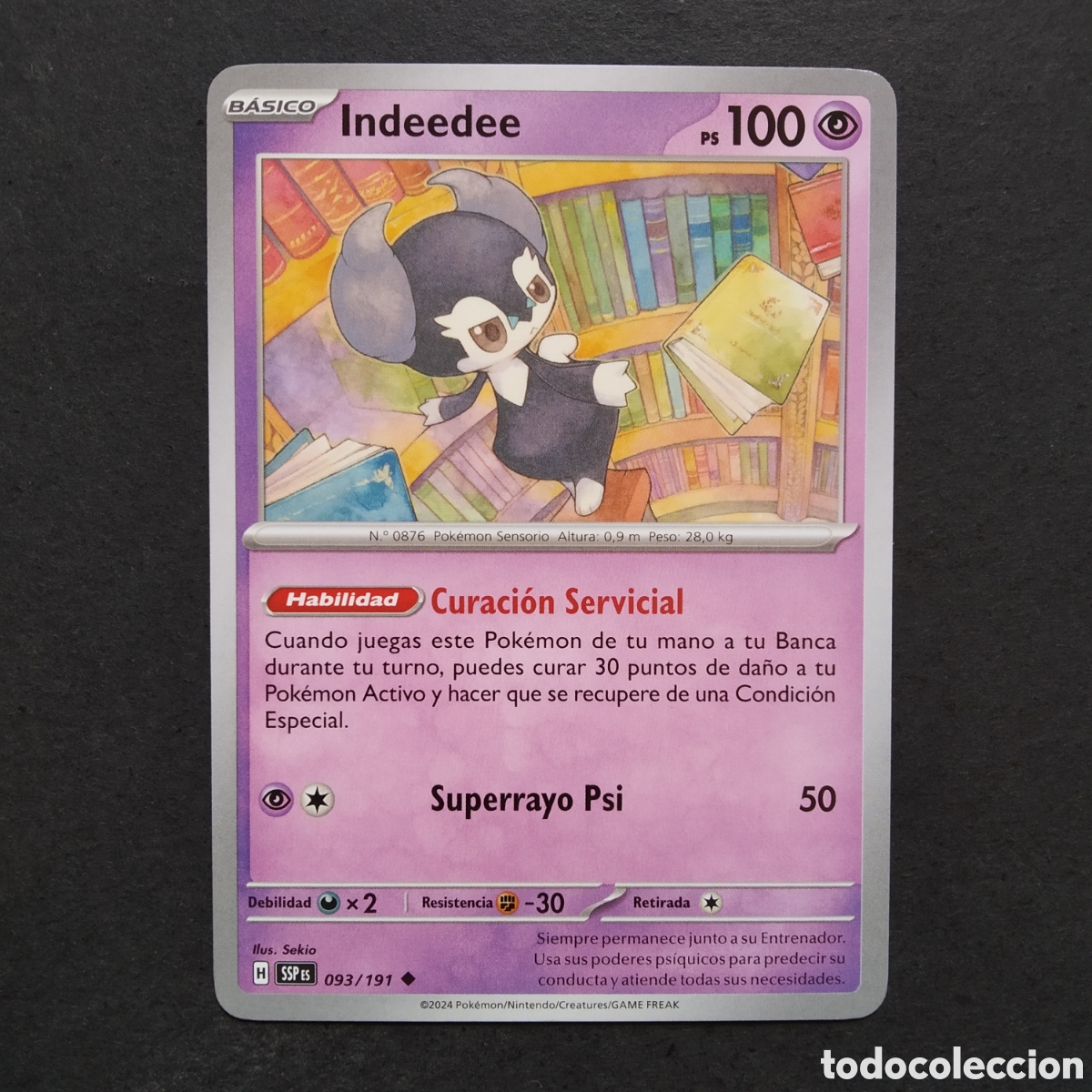 Trading cards: CARTA TCG - N&ordm; 093 - INDEEDEE - CHISPAS FULGURANTES - POK&Eacute;MON - EN ESPA&Ntilde;OL