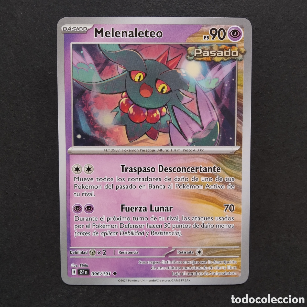 Trading cards: CARTA TCG - N&ordm; 096 - MELENALETEO - CHISPAS FULGURANTES - POK&Eacute;MON - EN ESPA&Ntilde;OL
