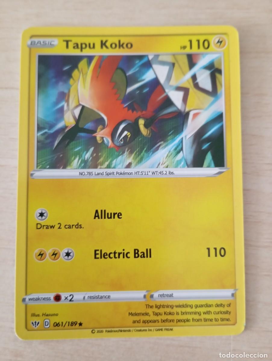 Trading cards: Carta Pok&eacute;mon Tapu Koko Proxy