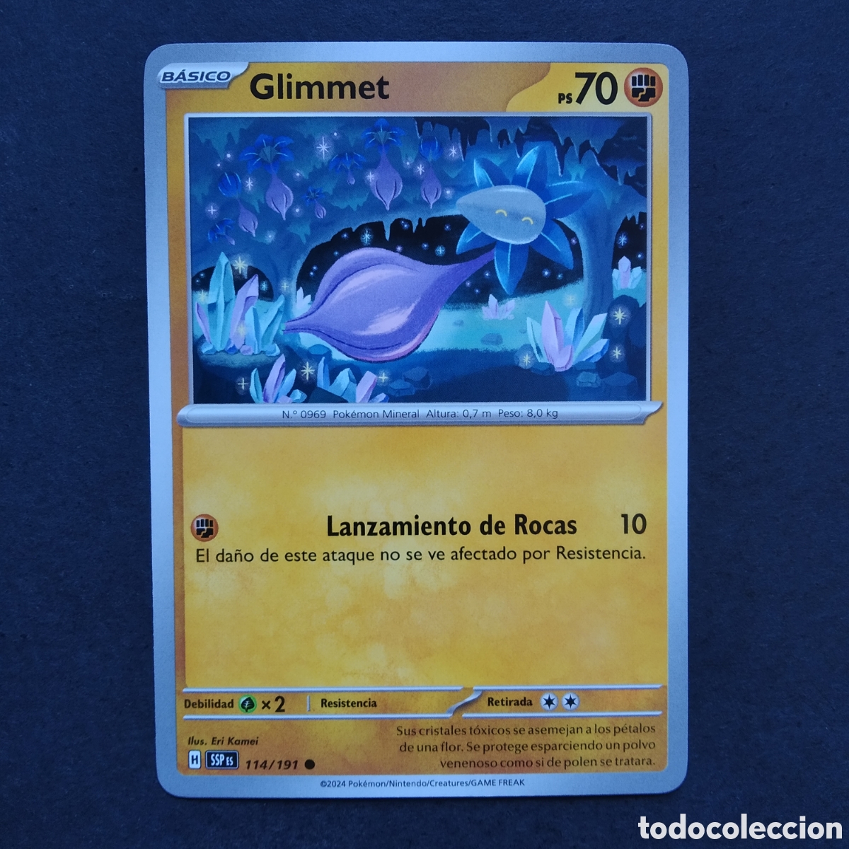 Trading cards: CARTA TCG - N&ordm; 114 - GLIMMET - CHISPAS FULGURANTES - POK&Eacute;MON - EN ESPA&Ntilde;OL