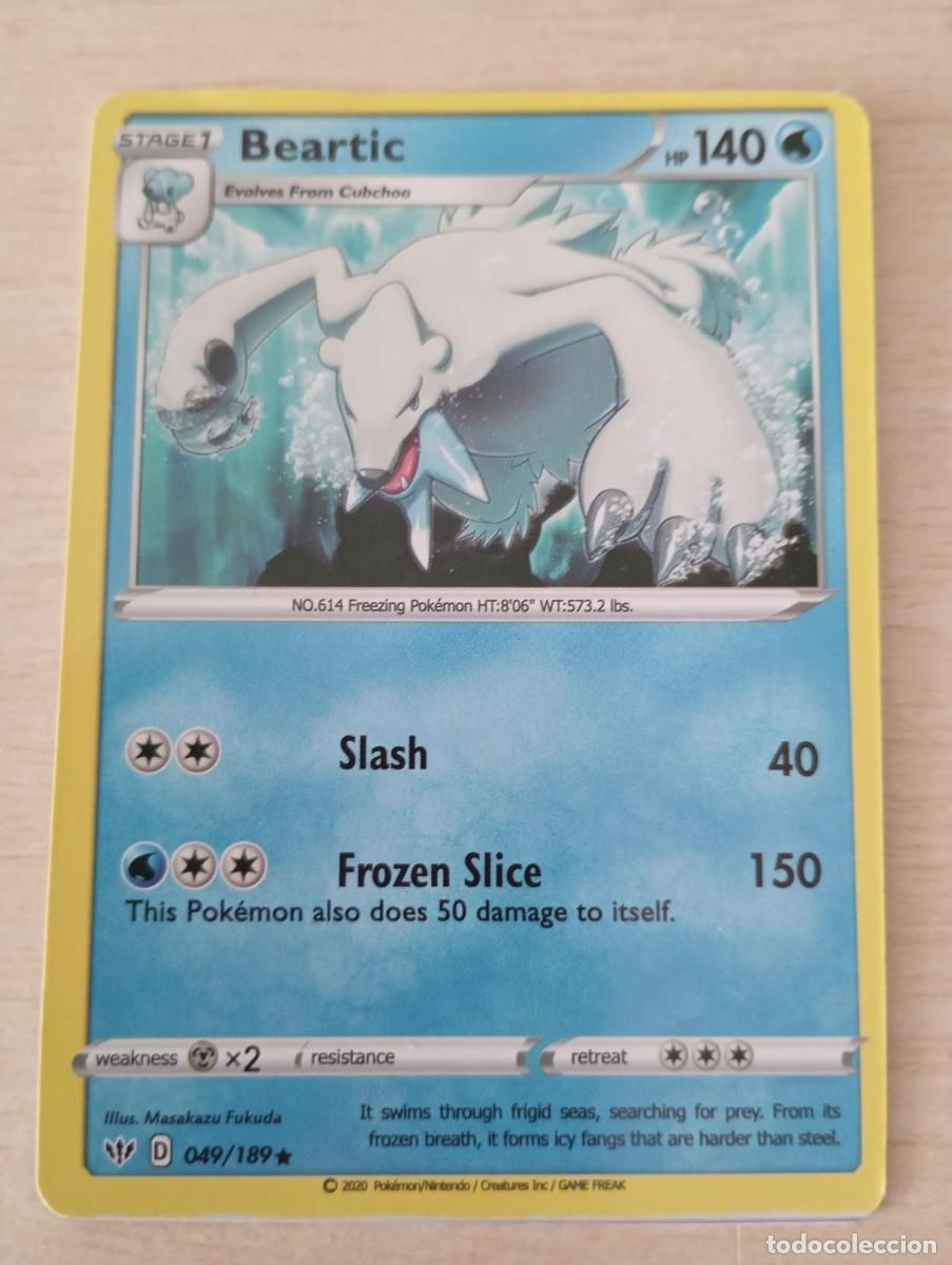 Trading cards: Carta Pok&eacute;mon Beartic Proxy