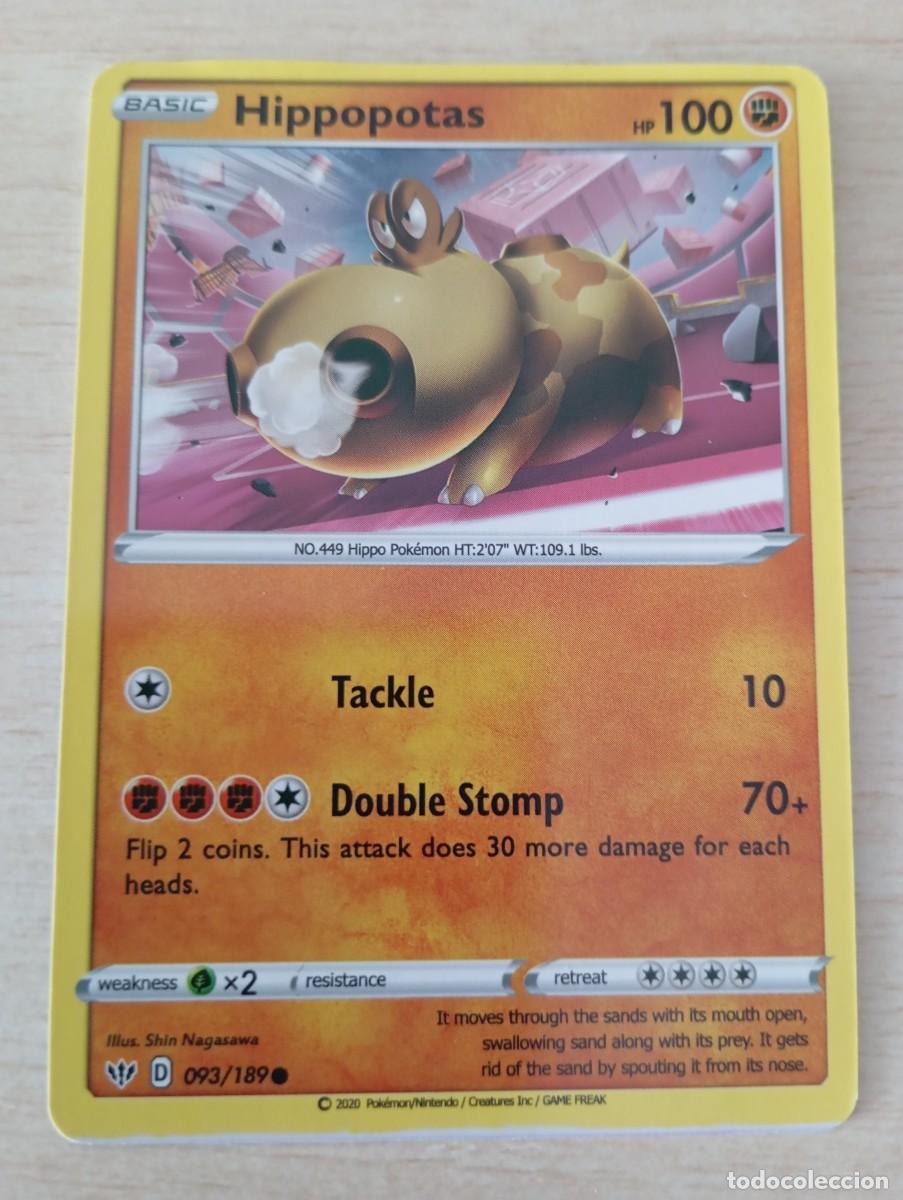 Trading cards: Carta Pok&eacute;mon Hippopotas Proxy