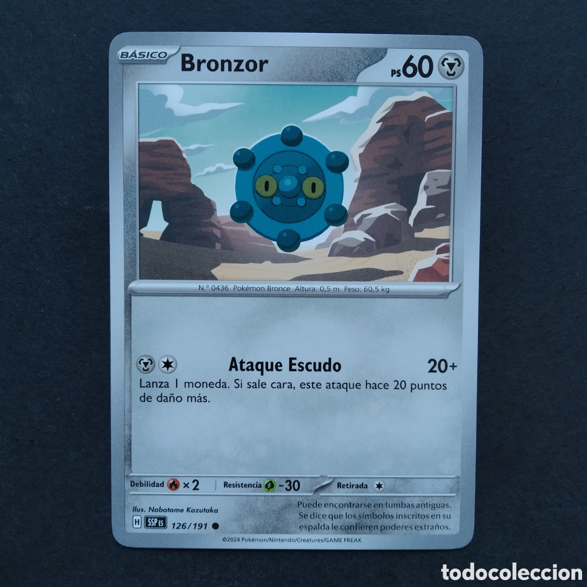 Trading cards: CARTA TCG - N&ordm; 126 - BRONZOR - CHISPAS FULGURANTES - POK&Eacute;MON - EN ESPA&Ntilde;OL
