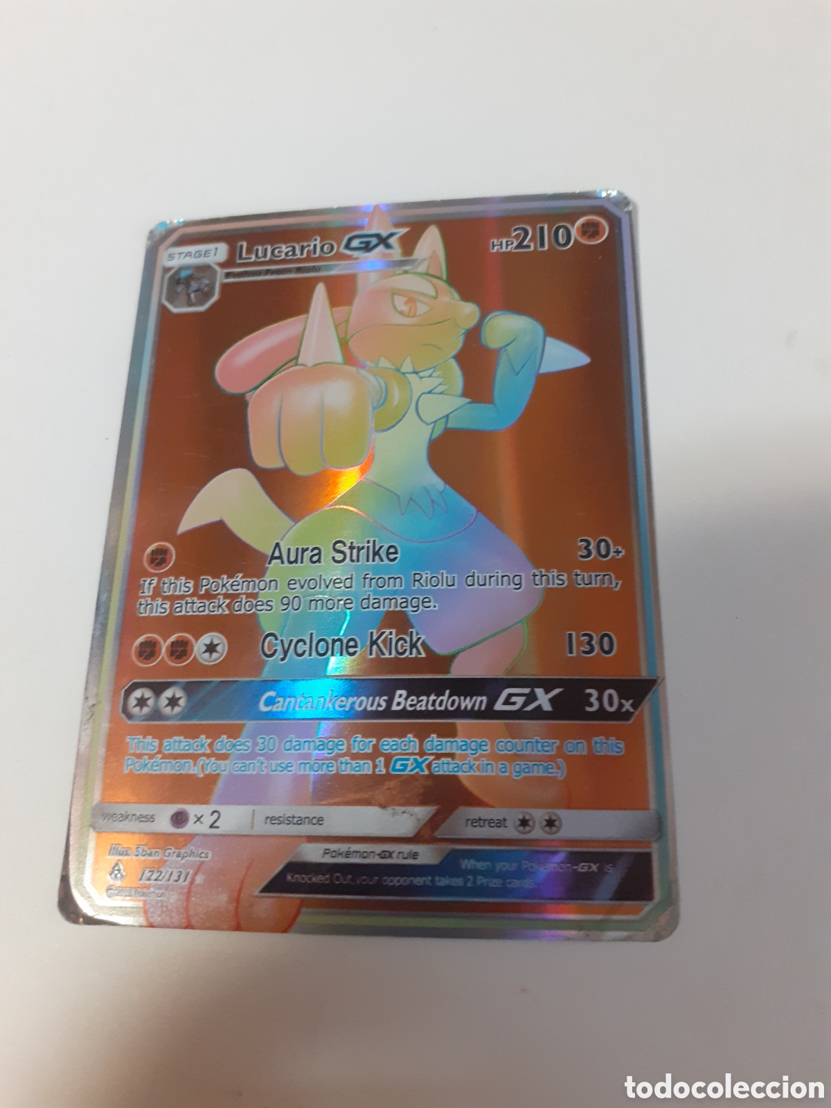 Trading cards: POKEMON TRANDIG CAR LUCARIO GX 2018