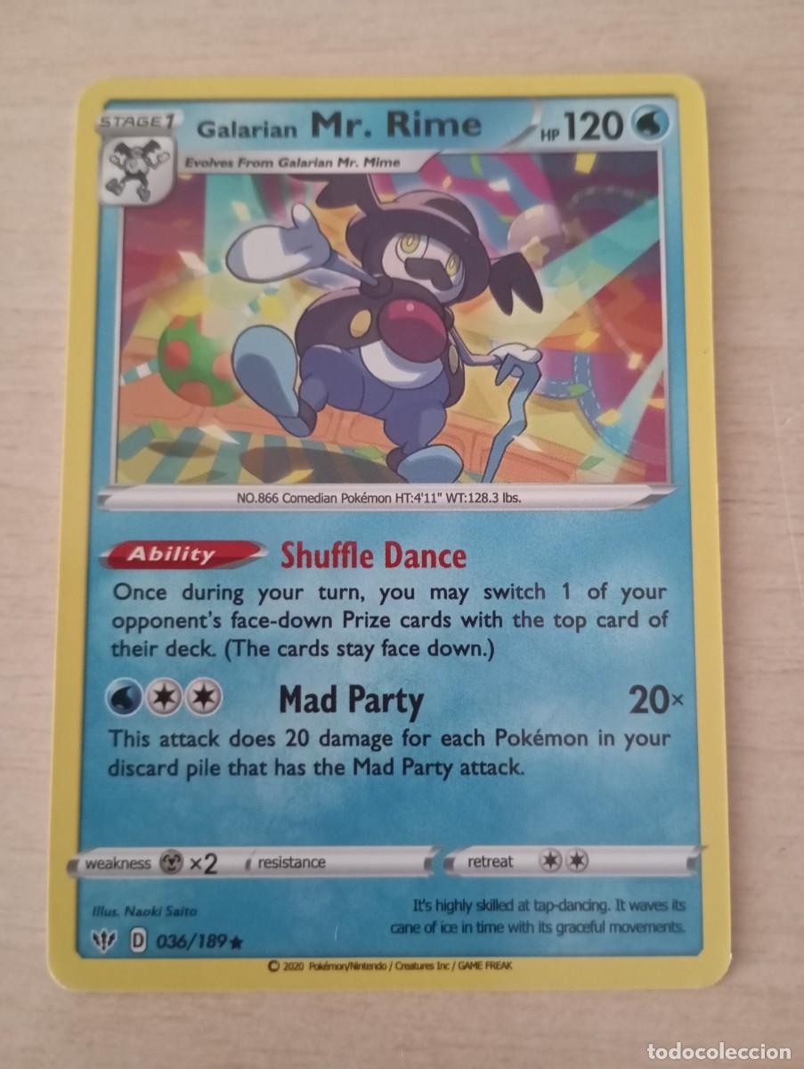 Trading cards: Carta Pok&eacute;mon Galarian Mr. Rime Proxy