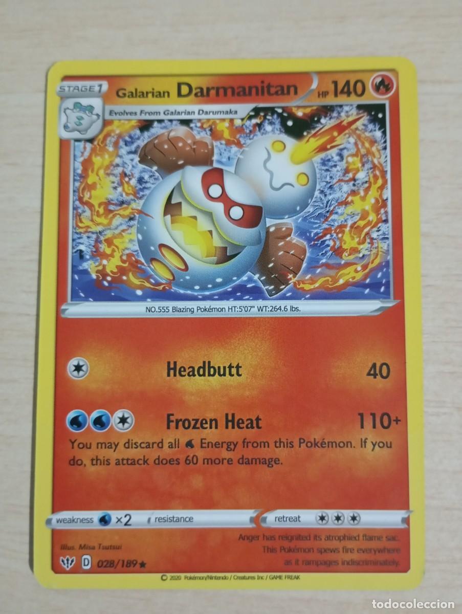 Trading cards: Carta Pok&eacute;mon Galarian Darmanitan Proxy