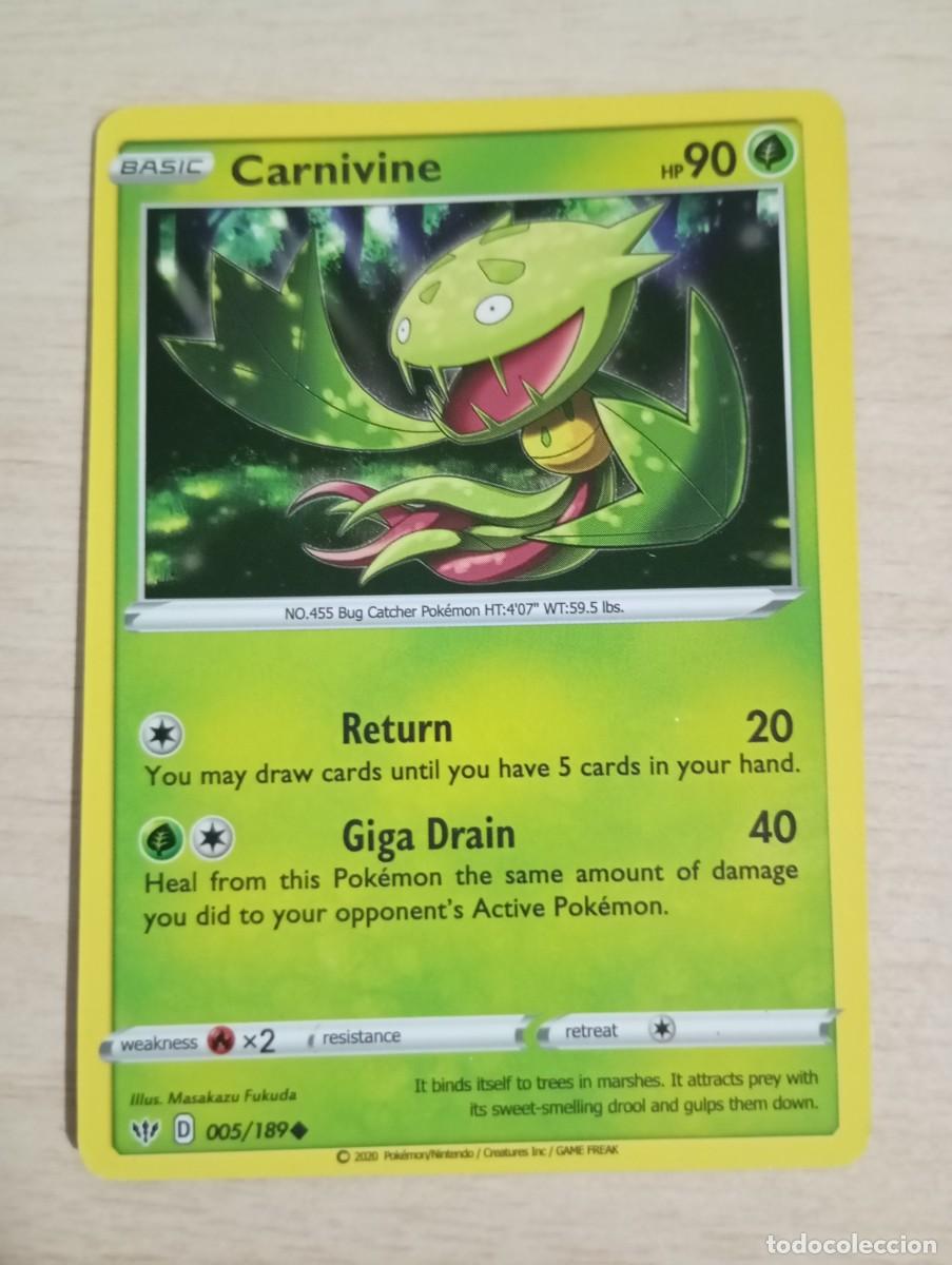 Trading cards: Carta Pok&eacute;mon Carnivine Proxy