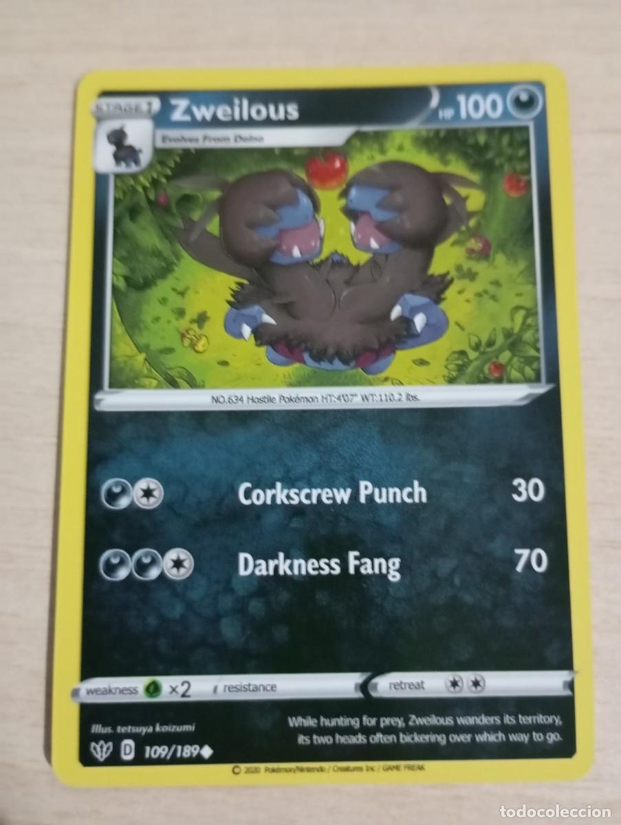 Trading cards: Carta Pok&eacute;mon Zweilous Proxy