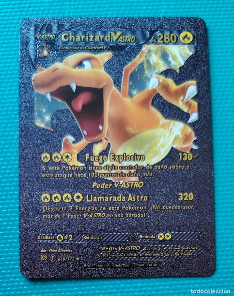Trading cards: CARTA POKEMON EN ESPA&Ntilde;OL - CARTA POKEMON FAN ART - CHARIZARD V ASTRO - COLECCIONABLE - NUEVA MD MINT