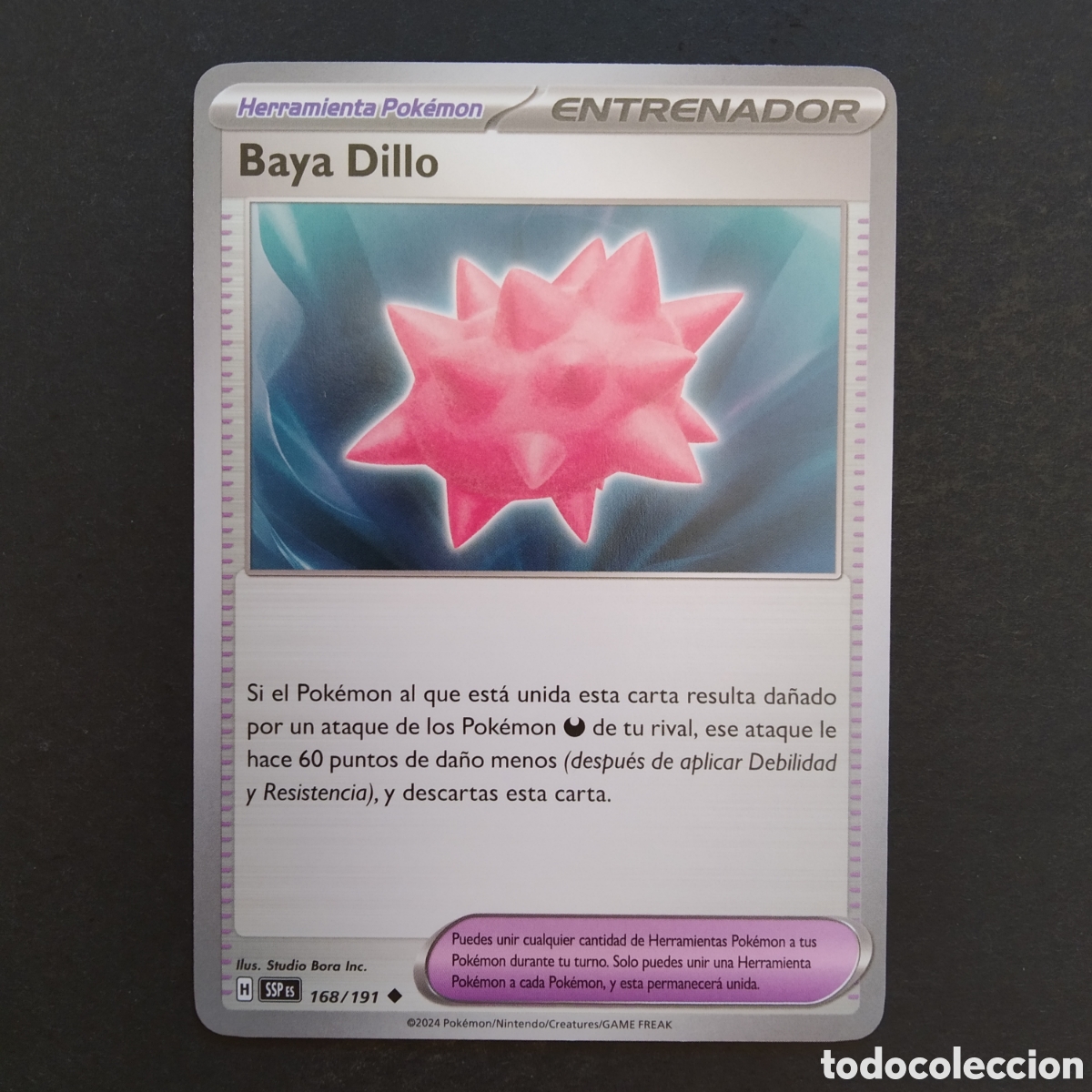 Trading cards: CARTA TCG - N&ordm; 168 - BAYA DILLO - CHISPAS FULGURANTES - POK&Eacute;MON - EN ESPA&Ntilde;OL