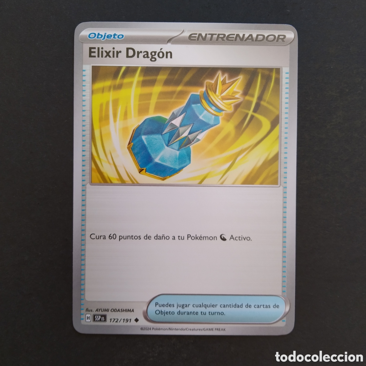 Trading cards: CARTA TCG - N&ordm; 172 - ELIXIR DRAG&Oacute;N - CHISPAS FULGURANTES - POK&Eacute;MON - EN ESPA&Ntilde;OL