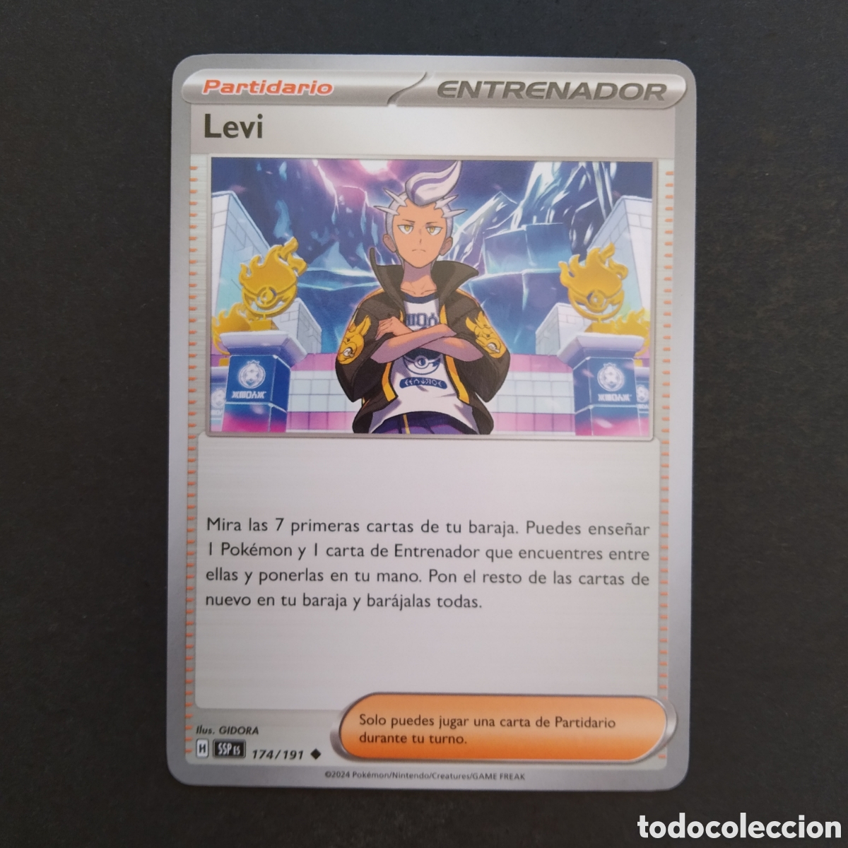 Trading cards: CARTA TCG - N&ordm; 174 - LEVI - CHISPAS FULGURANTES - POK&Eacute;MON - EN ESPA&Ntilde;OL