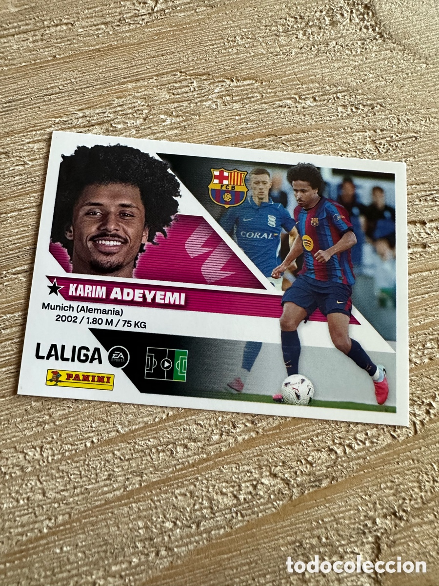 Trading cards: ADEYEMI FC BARCELONA FICHAJE 19 LIGA ESTE 2026-27 26 27 PANINI