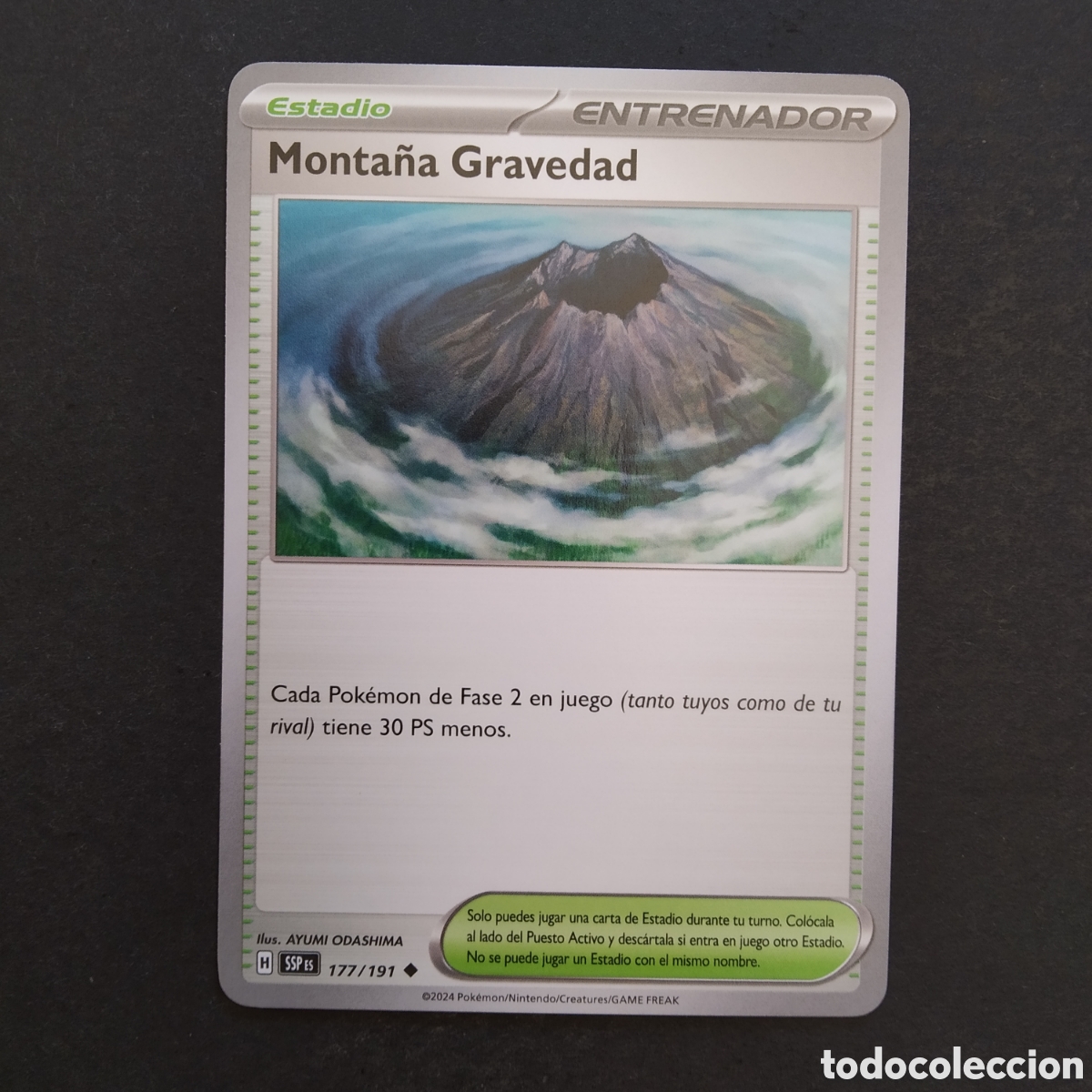 Trading cards: CARTA TCG - N&ordm; 177 - MONTA&Ntilde;A GRAVEDAD - CHISPAS FULGURANTES - POK&Eacute;MON - EN ESPA&Ntilde;OL
