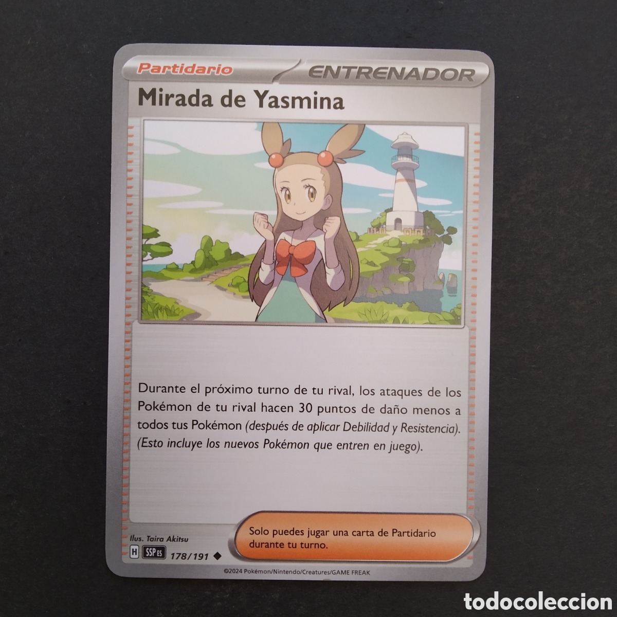 Trading cards: CARTA TCG - N&ordm; 178 - MIRADA DE YASMINA - CHISPAS FULGURANTES - POK&Eacute;MON - EN ESPA&Ntilde;OL