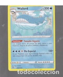 Trading cards: CROMO DE PANINI DE POKEMON N&ordm; 321 PS 2000 A&Ntilde;O 2023 TITULO FASE 1 WAILORD
