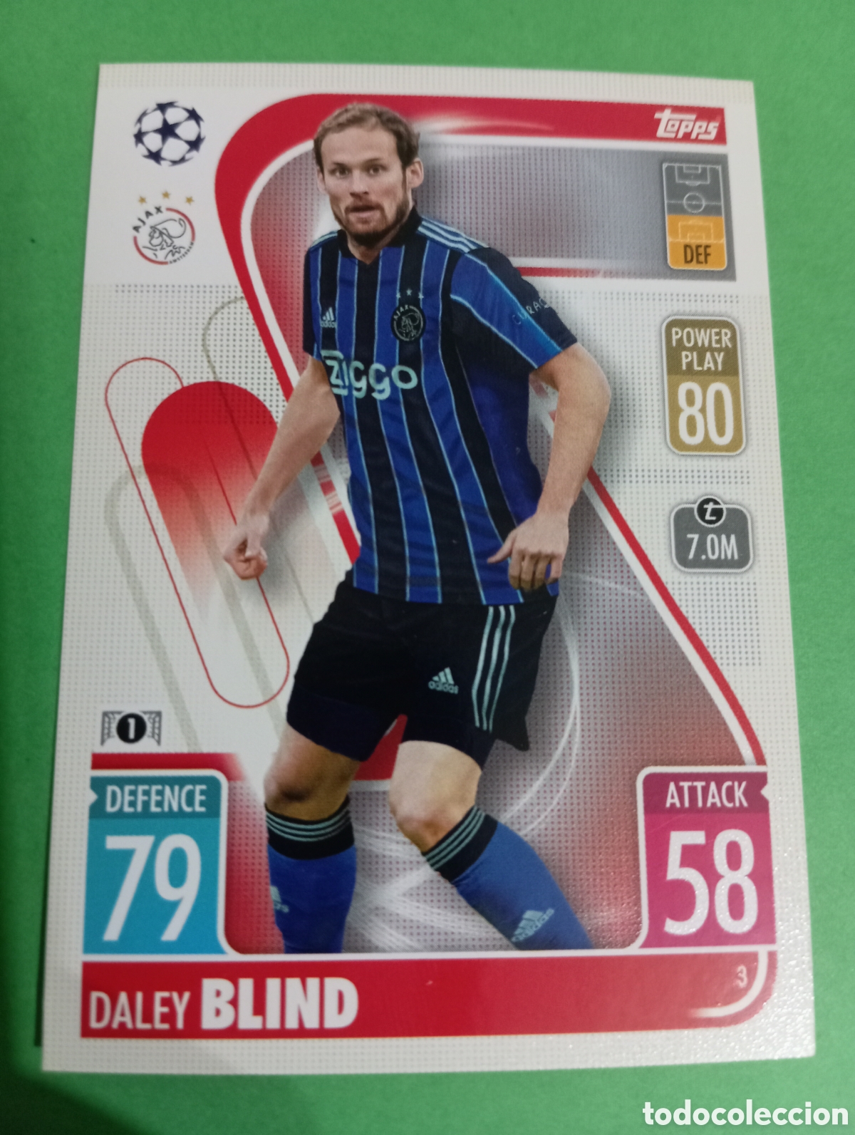 Trading cards: Blind Ajax n&deg;3 / TOPPS MATCH ATTAX 2021/2022
