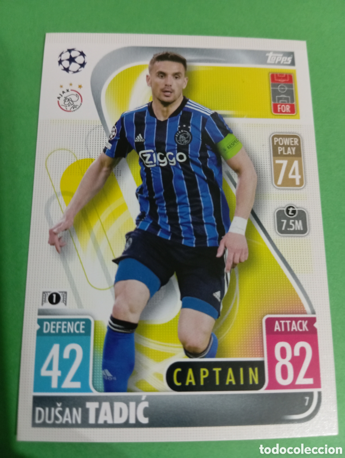 Trading cards: Dusan Tadić Ajax n&deg;7 / TOPPS MATCH ATTAX 2021/2022
