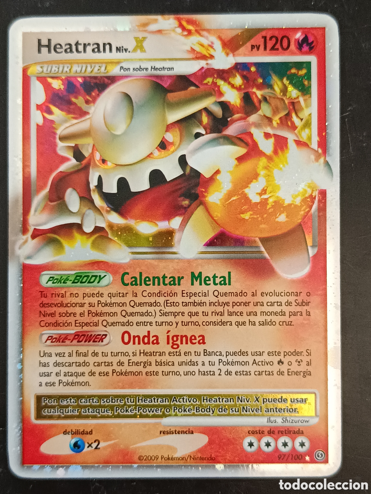 Trading cards: Pokemon Heatran X 97/100 Diamante Y Perla Frente Tormentoso En Castellano
