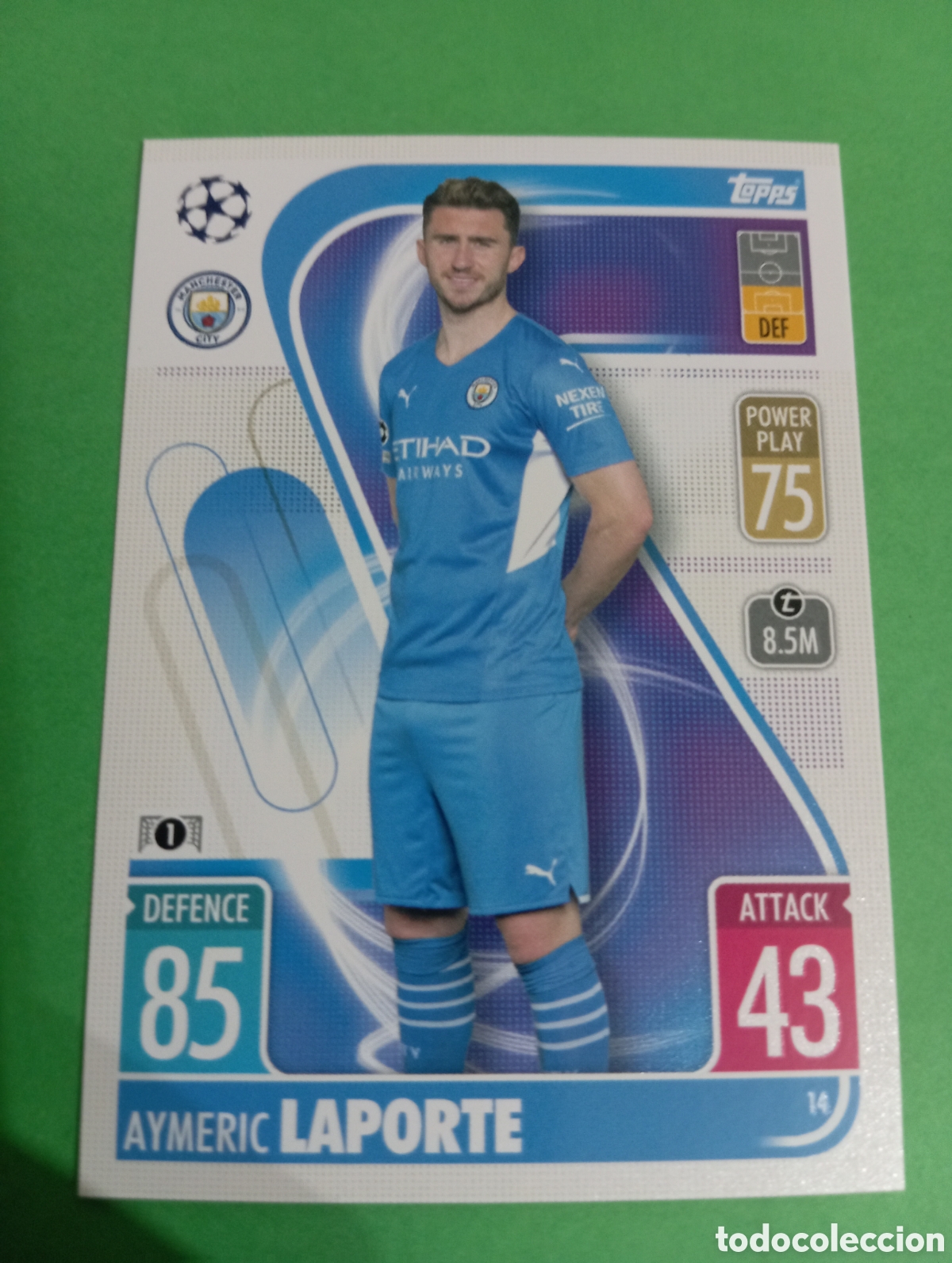 Trading cards: Laporte Manchester City n&deg;14 / TOPPS MATCH ATTAX 2021/2022
