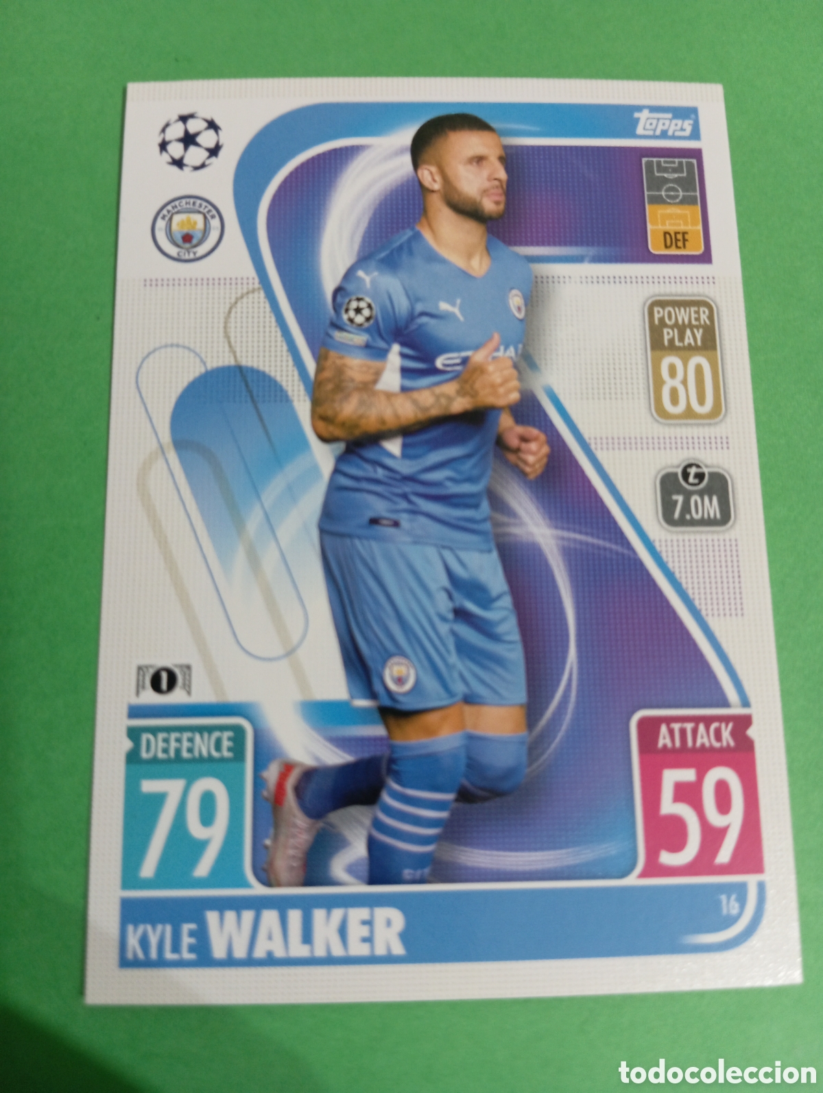 Trading cards: Kyle Walker Manchester City n&deg;16 / TOPPS MATCH ATTAX 2021/2022