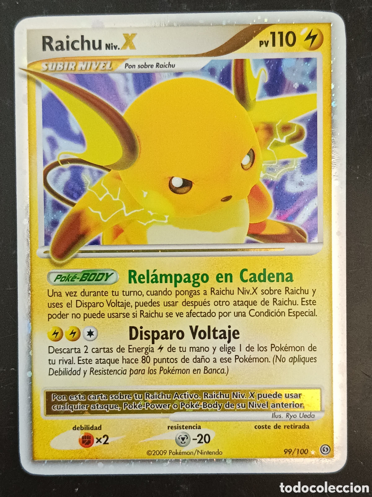 Trading cards: Pokemon Raichu X 99/100 Diamante Y Perla Frente Tormentoso En Castellano