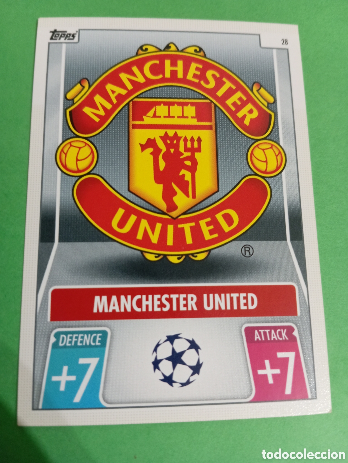 Trading cards: Escudo del Manchester United n&deg;28 / TOPPS MATCH ATTAX 2021/2022