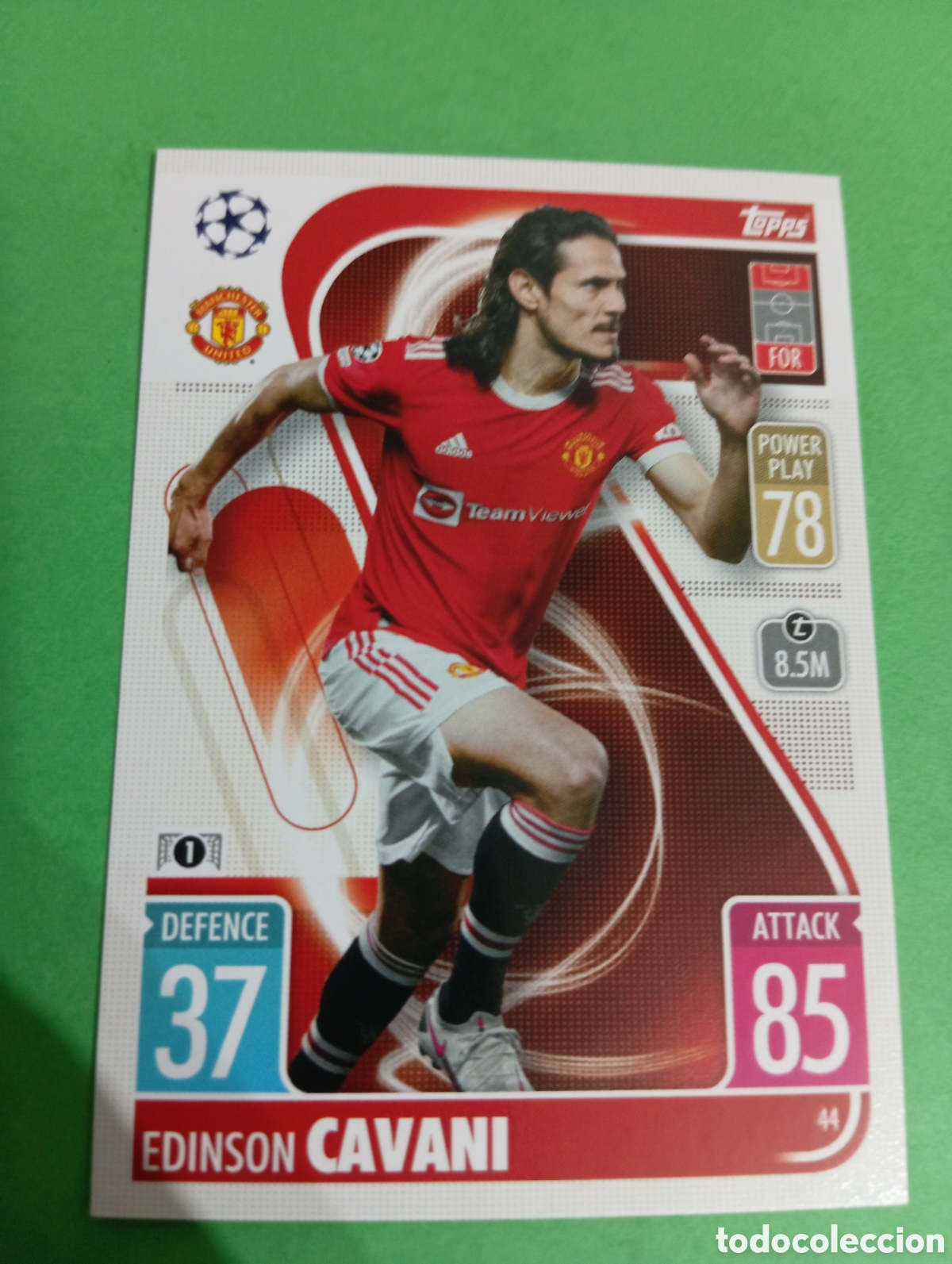 Trading cards: Cavani Manchester United n&deg;44 / TOPPS MATCH ATTAX 2021/2022