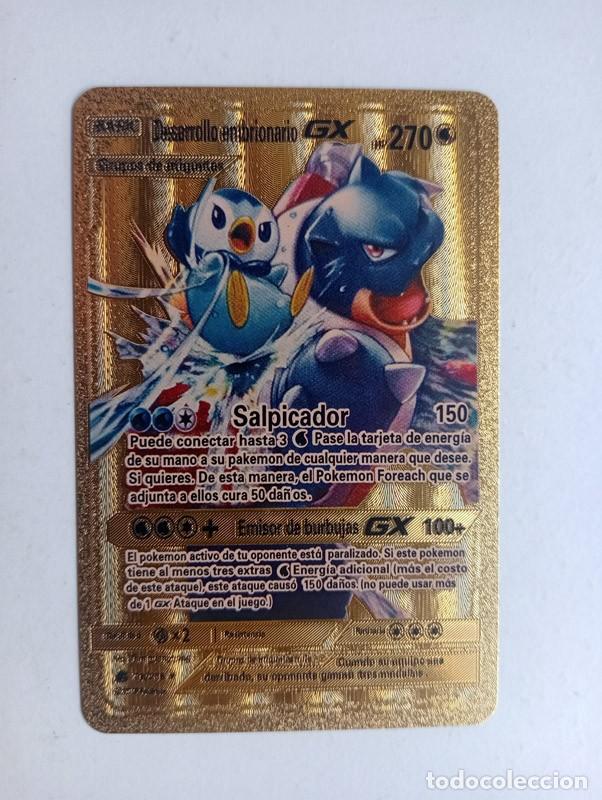Figurine Collezionabili: CROMO CARD POKEMON DORADO Desarrollo embrionario GX (NO METAL)