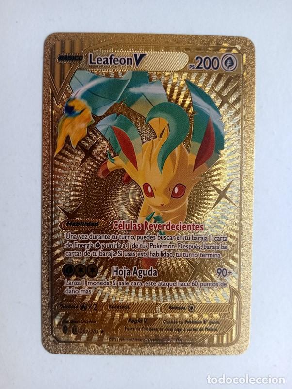 Figurine Collezionabili: CROMO CARD POKEMON DORADO Leafeon (NO METAL)