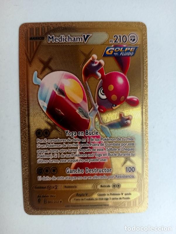 Figurine Collezionabili: CROMO CARD POKEMON DORADO Medicham (NO METAL)