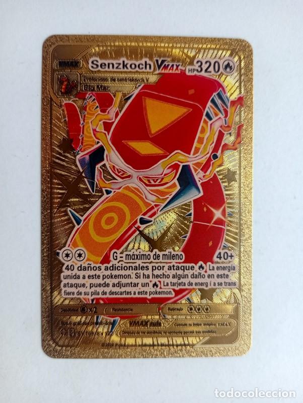 Figurine Collezionabili: CROMO CARD POKEMON DORADO Senzkoch Vmax (NO METAL)