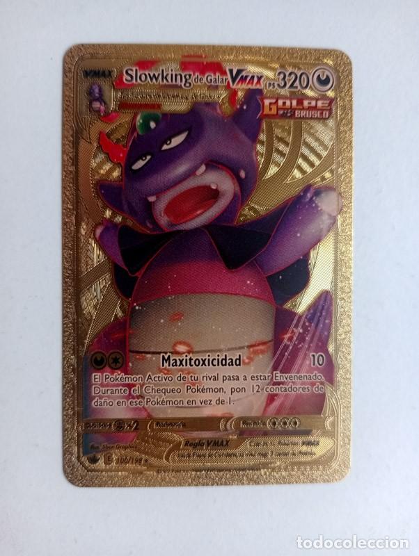 Figurine Collezionabili: CROMO CARD POKEMON DORADO Slowking de Galar Vmax (NO METAL)