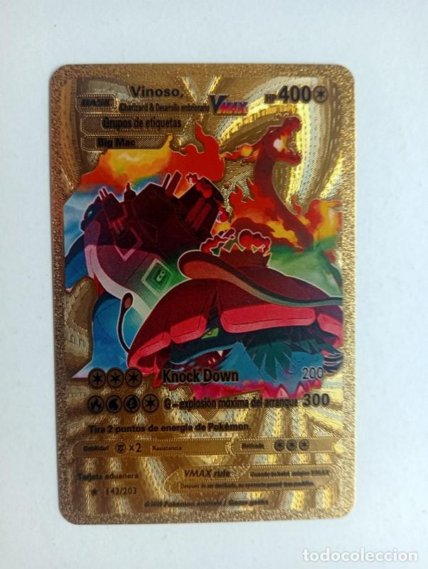 Figurine Collezionabili: CROMO CARD POKEMON DORADO Vinoso Vmax (NO METAL)